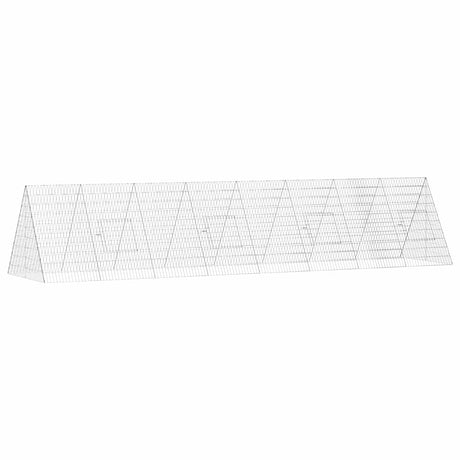 Vidaxl kippenhok zilver 430 x 100 x 85 cm gegalvaniseerd staal
