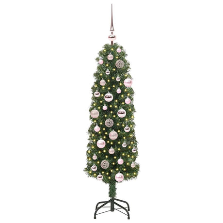Vidaxl kunstkerstboom groen 120 cm pvc en staal en kunststof