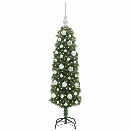 Vidaxl kunstkerstboom groen 120 cm pvc en staal en kunststof