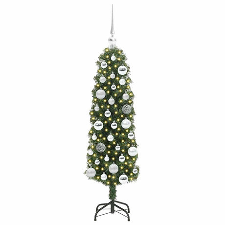 Vidaxl kunstkerstboom groen 120 cm pvc en staal en kunststof