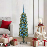 Vidaxl kunstkerstboom groen 120 cm pvc en staal en kunststof