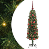 Vidaxl kunstkerstboom groen 150 cm pvc en staal en kunststof