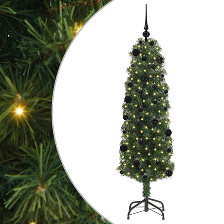 Vidaxl kunstkerstboom groen 150 cm pvc en staal en kunststof