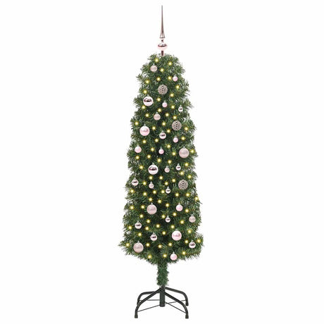 Vidaxl kunstkerstboom groen 150 cm pvc en staal en kunststof