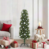 Vidaxl kunstkerstboom groen 150 cm pvc en staal en kunststof