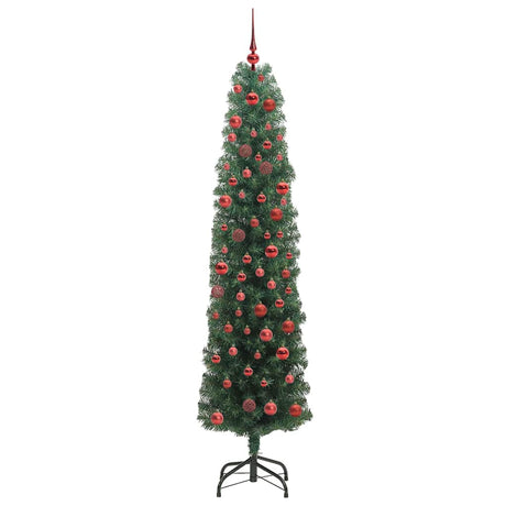 Vidaxl kunstkerstboom groen 180 cm pvc en staal en kunststof