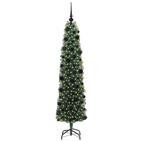 Vidaxl kunstkerstboom groen 180 cm pvc en staal en kunststof