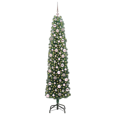 Vidaxl kunstkerstboom groen 180 cm pvc en staal en kunststof