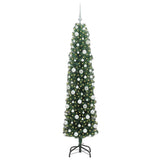 Vidaxl kunstkerstboom groen 180 cm pvc en staal en kunststof