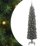 Vidaxl kunstkerstboom groen 180 cm pvc en staal en kunststof