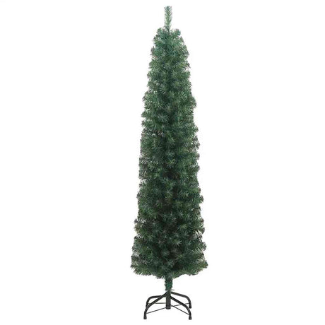Vidaxl kunstkerstboom groen 240 cm pvc en staal en kunststof