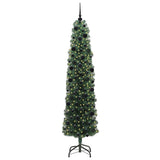 Vidaxl kunstkerstboom groen 240 cm pvc en staal en kunststof