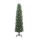 Vidaxl kunstkerstboom groen 240 cm pvc en staal en kunststof