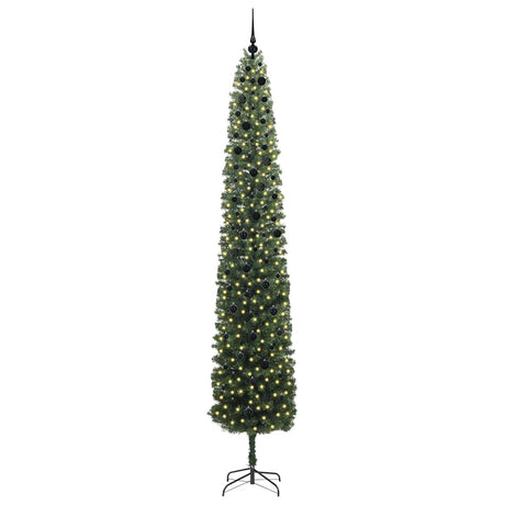 Vidaxl kunstkerstboom groen 300 cm pvc en staal en kunststof