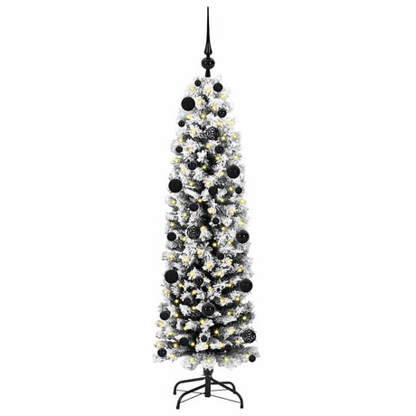 Vidaxl kunstkerstboom groen 150 cm pvc en staal en kunststof