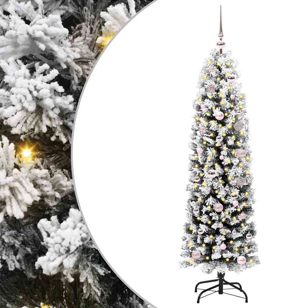 Vidaxl kunstkerstboom groen 150 cm pvc en staal en kunststof