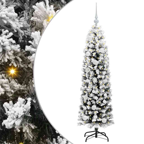 Vidaxl kunstkerstboom groen 150 cm pvc en staal en kunststof