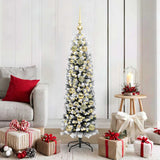 Vidaxl kunstkerstboom groen 150 cm pvc en staal en kunststof