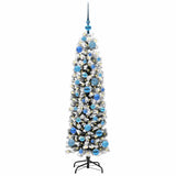 Vidaxl kunstkerstboom groen 150 cm pvc en staal en kunststof