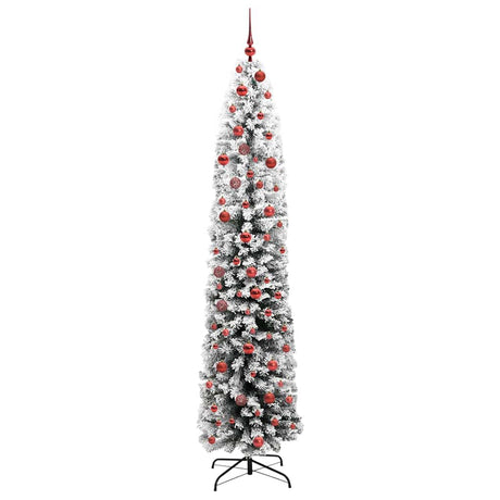 Vidaxl kunstkerstboom groen 210 cm pvc en staal en kunststof