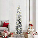 Vidaxl kunstkerstboom groen 210 cm pvc en staal en kunststof