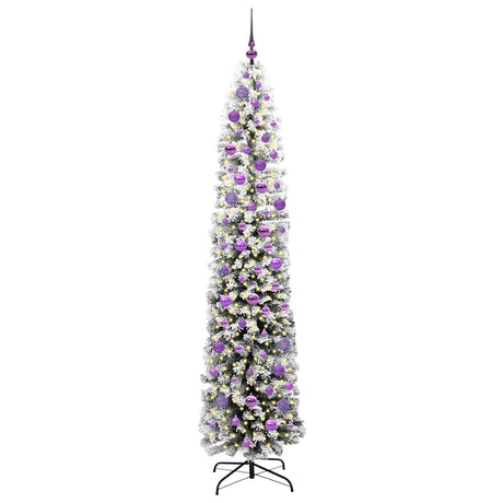 Vidaxl kunstkerstboom groen 210 cm pvc en staal en kunststof
