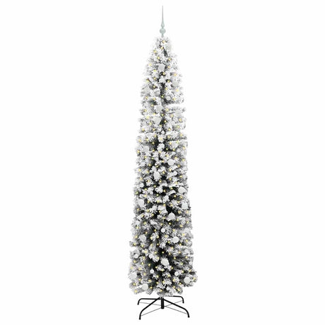 Vidaxl kunstkerstboom groen 240 cm pvc en staal en kunststof