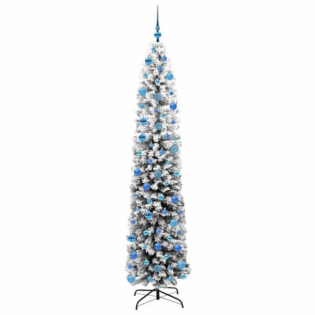 Vidaxl kunstkerstboom groen 240 cm pvc en staal en kunststof