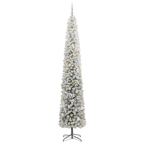 Vidaxl kunstkerstboom groen 270 cm pvc en staal en kunststof