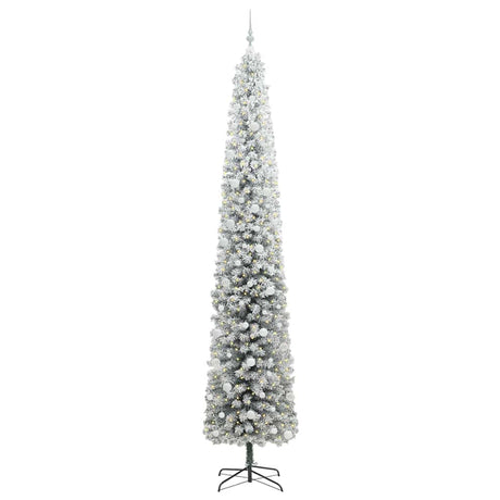 Vidaxl kunstkerstboom groen 270 cm pvc en staal en kunststof