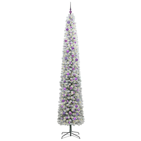Vidaxl kunstkerstboom groen 270 cm pvc en staal en kunststof