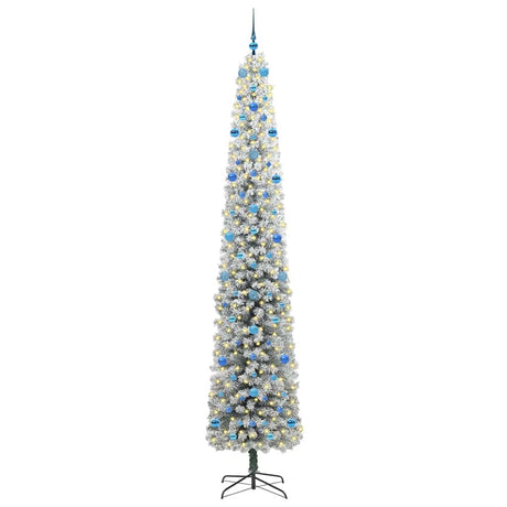 Vidaxl kunstkerstboom groen 270 cm pvc en staal en kunststof