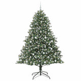 Vidaxl kunstkerstboom met 300 led groen 210 cm pvc en plastic en staal