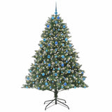 Vidaxl kunstkerstboom met 300 led groen 210 cm pvc en plastic en staal