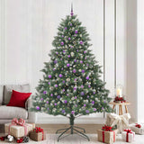 Vidaxl kunstkerstboom met 300 led groen 240 cm pvc en plastic en staal