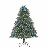 Vidaxl kunstkerstboom met 300 led groen 240 cm pvc en plastic en staal
