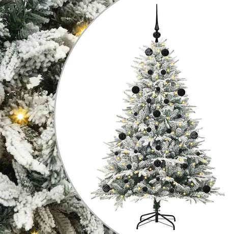 Vidaxl artificial pre-lit kerstboom met ballenset groen 150 cm