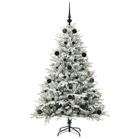 Vidaxl artificial pre-lit kerstboom met ballenset groen 150 cm