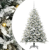 Vidaxl artificial pre-lit kerstboom met ballenset groen 150 cm