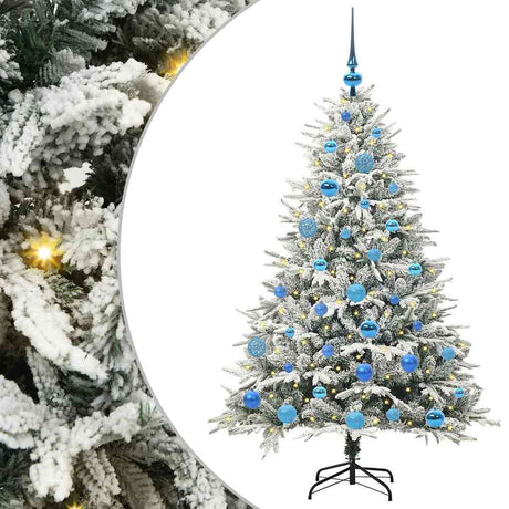Vidaxl artificial pre-lit kerstboom met ballenset groen 150 cm