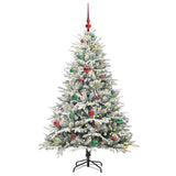 Vidaxl artificial pre-lit kerstboom met ballenset groen 150 cm