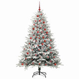 Vidaxl artificial pre-lit kerstboom met ballenset groen 180 cm