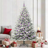 Vidaxl artificial pre-lit kerstboom met ballenset groen 210 cm