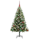 Vidaxl kunstmatige scharnierkerstboom met bedekte sneeuw 150 cm