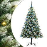 Vidaxl kunstmatige scharnierkerstboom met bedekte sneeuw 180 cm