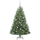 Vidaxl kunstmatige inklapbare kerstboom groen 150 cm pvc en metaal