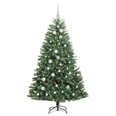 Vidaxl kunstmatige inklapbare kerstboom groen 150 cm pvc en metaal