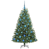 Vidaxl kunstmatige inklapbare kerstboom groen 150 cm pvc en metaal