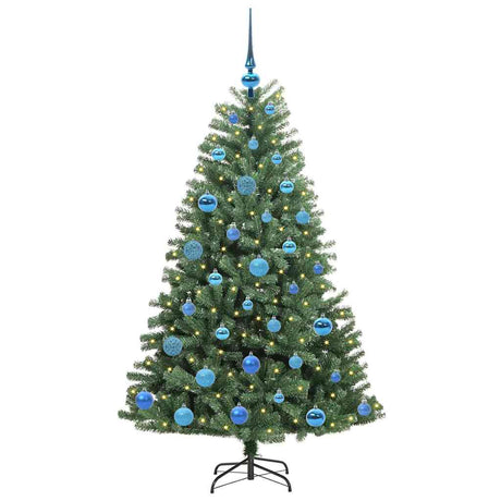 Vidaxl kunstmatige inklapbare kerstboom groen 150 cm pvc en metaal