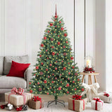 Vidaxl kunstmatige inklapbare kerstboom groen 180 cm pvc en metaal